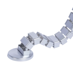 Държач за кабели за бюро Carmen CR-017-S - сив