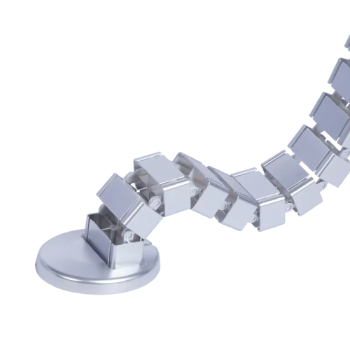 Държач за кабели за бюро Carmen CR-017-S - сив