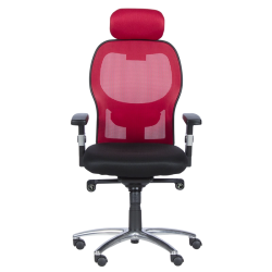 Ергономичен стол Carmen 7520 - черен - червен