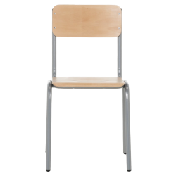 Посетителски стол TASK H - бук-сив