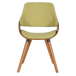 Трапезен стол Carmen 9973 - орех + зелен