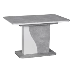 Разтегателна трапезна маса SIRIUS - бял - бетон