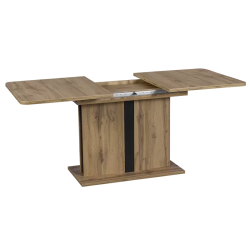 Разтегателна трапезна маса ODYSSEUS - дъб вотан + черен