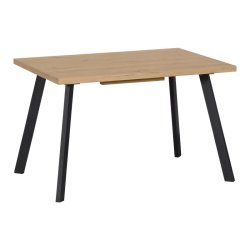 Разтегателна трапезна маса BRICK 140 - дъб вотан - черен