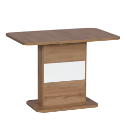 Разтегателна трапезна маса SMART - дъб вотан-бял