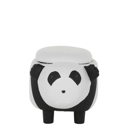 Детска табуретка с ракла - панда