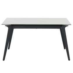 Разтегателна трапезна маса LAGOW - бяла