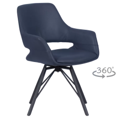 Трапезен стол DEVON X - тъмносин SF1