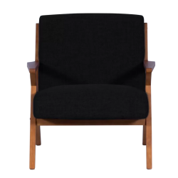 Кресло MAURO - орех - черен