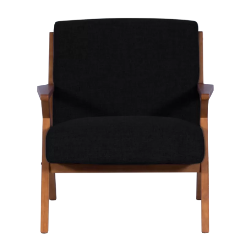 Кресло MAURO - орех - черен