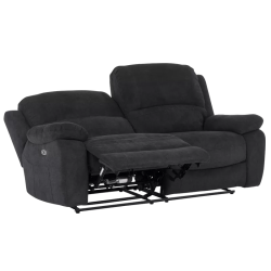 Диван - тройка с електрически релакс механизъм GEYA LUX - графит 462