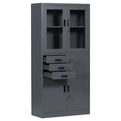 Метален шкаф Carmen CR-1240 E SAND - графит