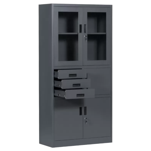Метален шкаф Carmen CR-1240 E SAND - графит Метален шкаф Carmen CR-1240 E SAND - графит