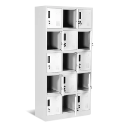 Метален шкаф Carmen CR-1245 L - сив