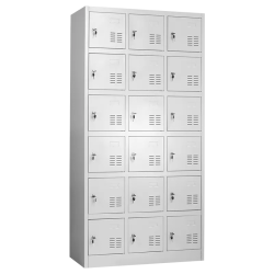 Метален шкаф Carmen CR-1261 JZ - сив