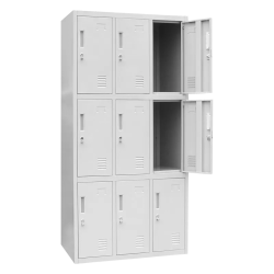 Метален шкаф Carmen CR-1274 J - сив