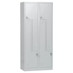 Метален шкаф Carmen CR-1280 L - сив