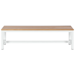 Пейка за съблекалня Carmen 150-2 - 150x40.5x42.5 см - бяла