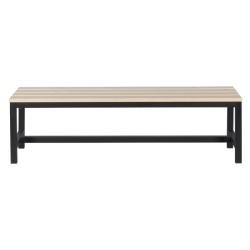 Пейка за съблекалня Carmen 150-1 - 150x40.5x42.5 см - черна