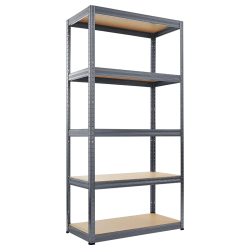 Метален стелаж STAR 180х75х35 см, до 275 кг на рафт - сив