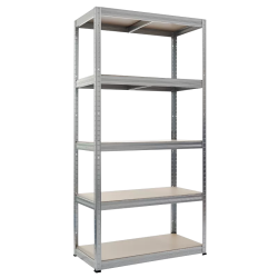 Метален стелаж STAR 180x90x45 см, до 350 на рафт - цинк