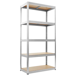 Метален стелаж STAR 180х90х35 см, до 350 кг на рафт - бял