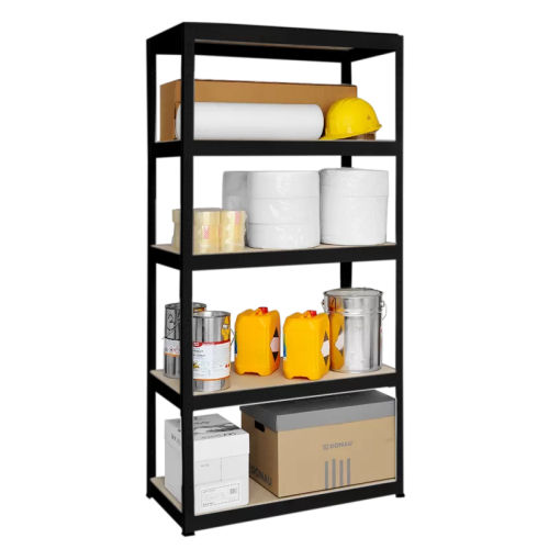 Метален стелаж STAR 180x90x40 см, до 350 кг на рафт - черен Метален стелаж STAR 180x90x40 см, до 350 кг на рафт - черен