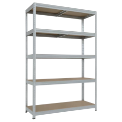 Метален стелаж STAR PLUS 180x120x45 см, до 250 кг на рафт - цинк