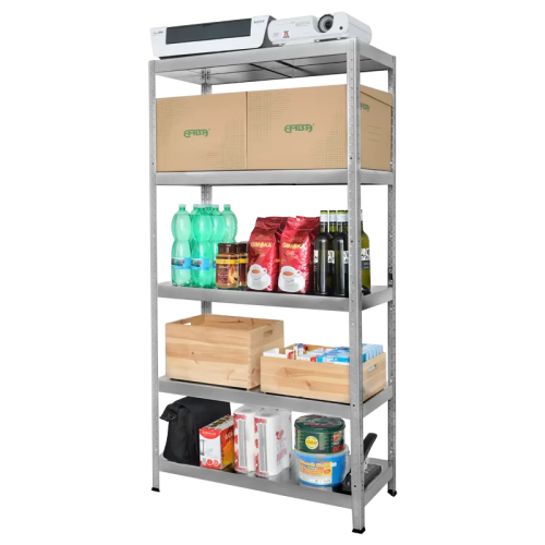 Метален стелаж HARD 180x100x40 см, до 90 кг на рафт - цинк Метален стелаж HARD 180x100x40 см, до 90 кг на рафт - цинк