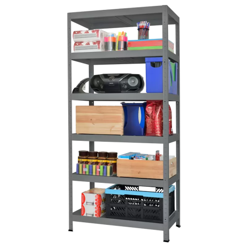 Метален стелаж HARD 180x100x40 см, до 130 кг на рафт - сив Метален стелаж HARD 180x100x40 см, до 130 кг на рафт - сив