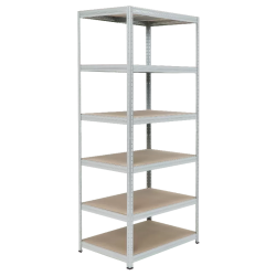 Метален стелаж STAR 213x90x60 см, до 250 кг на рафт - цинк