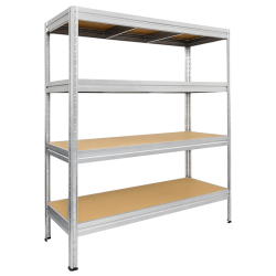 Метален стелаж MEGA 177x120x60 см, до 600 кг на рафт - цинк