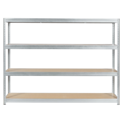 Метален стелаж MEGA 177x240x45 см, до 450 кг на рафт - цинк