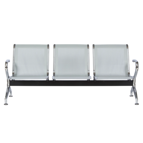 Посетителска пейка с 3 места Carmen CR-1030-3 - сребърна Посетителска пейка с 3 места Carmen CR-1030-3 - сребърна