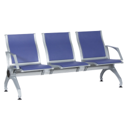 Посетителска пейка с 3 места Carmen CR-1033-3 - синя