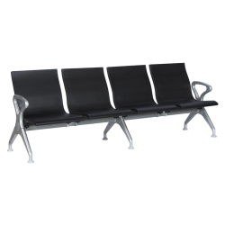 Посетителска пейка с 4 места Carmen CR-1035-4 - черна