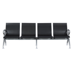 Посетителска пейка с 4 места Carmen CR-1035-4 - черна