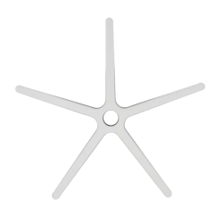 Звезда за офис стол - 300 мм - полипропилен - бяла