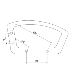 Подлакътник за офис стол 6080+ 6080-1 - десен