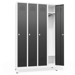 Метален шкаф Carmen CR-5002 - сив+графит