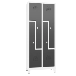 Метален шкаф Carmen CR-5005 - сив+графит
