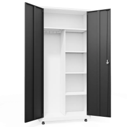 Метален шкаф Carmen CR-5007 - сив+графит