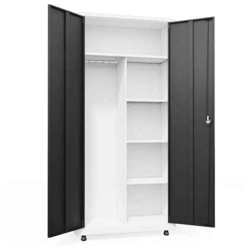 Метален шкаф Carmen CR-5007 - сив+графит Метален шкаф Carmen CR-5007 - сив+графит