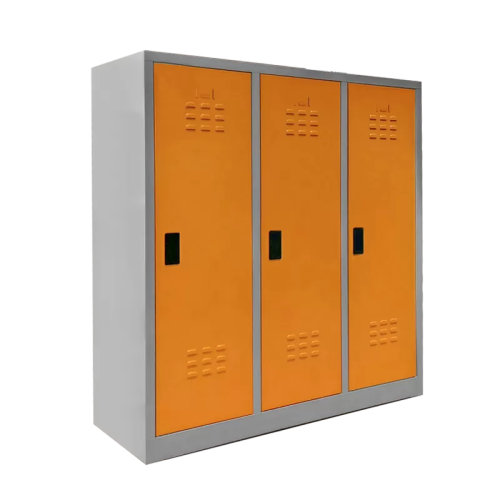 Метален шкаф Carmen CR-5008 - сив+оранжев Метален шкаф Carmen CR-5008 - сив+оранжев